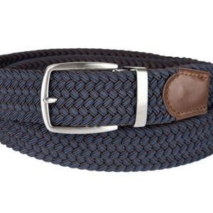 NEW Men's Tommy Bahama Brown Reversible Braided Belt Size Small / Medium 32 - 36